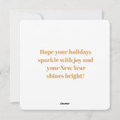 Kerstkrans Groen en Goud Feestdagenkaart (Achterkant)