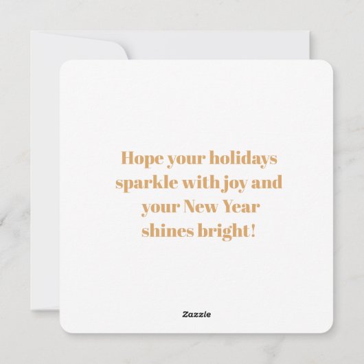 Kerstkrans Groen en Goud Feestdagenkaart (Achterkant)