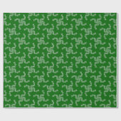 Kerstkrans Groen, Kerst Decoratie Cadeaupapier (Vlak)