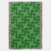 Kerstkrans Groen, Kerst Decoratie Deken (Voorkant Verticaal)