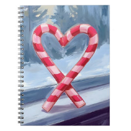 Kerstkrans Hart Kerstvakantie Waterverf Notitieboek