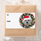 Kerstkrans Havanese Gift Labels (Insitu)