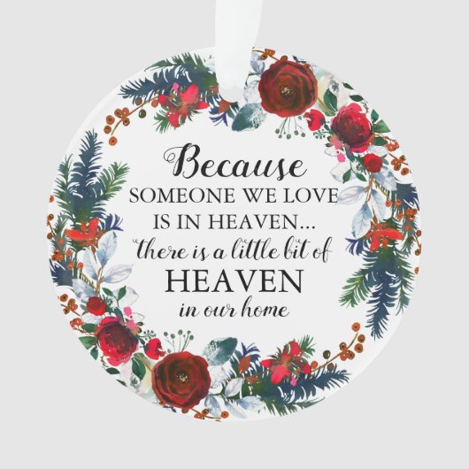 Kerstkrans | Iemand in de hemel Ornament (voorkant)