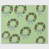 Kerstkrans Inpakpapier (Vlak)