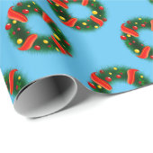 Kerstkrans inpakpapier Kerstinpakpapier (Rol Hoek)