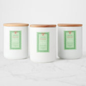Kerstkrans Kaars Sticker Label (Flessen)