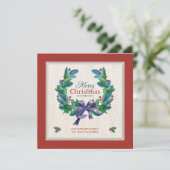 Kerstkrans kaart (Staand voorkant)