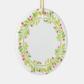 Kerstkrans  keramisch ornament (Rechts)