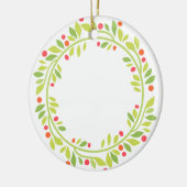 Kerstkrans  keramisch ornament (Links)