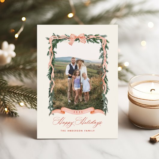 Kerstkrans Kerst Foto Kaart