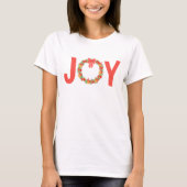 Kerstkrans Kerstfeest Vrolijk T-shirt (Voorkant)