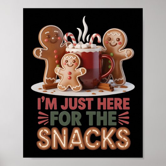 Kerstkrans Kersthapjes Grappige Kerstmis  Poster (Voorkant)