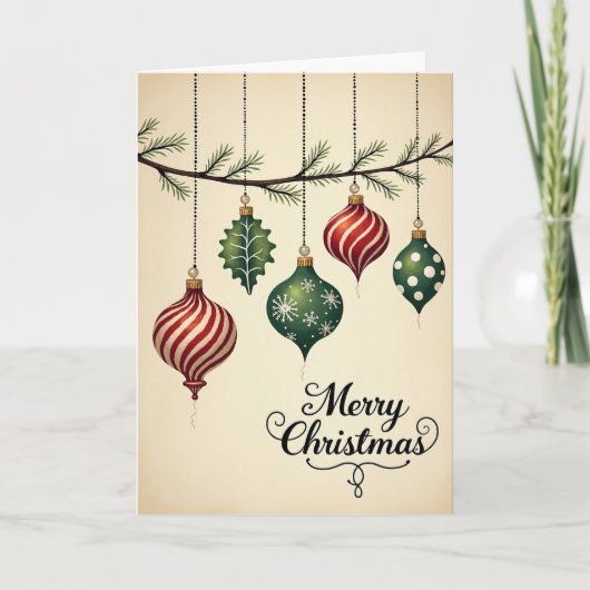 Kerstkrans Kerstkaart Kaart (Voorkant)