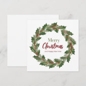 Kerstkrans Kerstkaart Kaart (Voorkant / Achterkant)