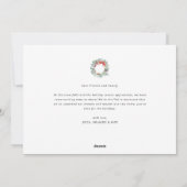 kerstkrans kerstkaart met aankondiging (Achterkant)