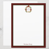 Kerstkrans Kerststationery (Voorkant / Achterkant)