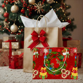 Kerstkrans Kerststol Cadeaubag Groot Cadeauzakje