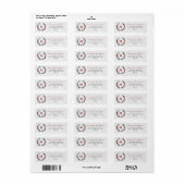 Kerstkrans Kerstvakantie Etiket (Full Sheet)