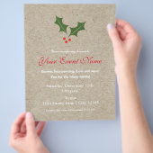 Kerstkrans Kerstvakantie Evenement Flyer Poster (Hand)