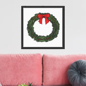 Kerstkrans Klassiek Canvas Afdruk (Insitu (Woonkamer))