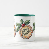 Kerstkrans Koekje met Hulst Bessen Mok (Midden)