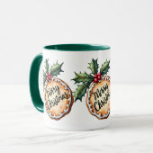 Kerstkrans Koekje met Hulst Bessen Mok (Voorkant links)