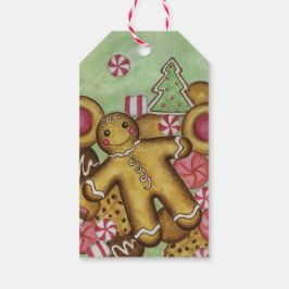 Kerstkrans Koekjes Kerstcadeau Labels Cadeaulabel