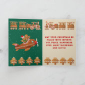 Kerstkrans Koekjes met een Hart Feestdagen Kaart (Binnen)