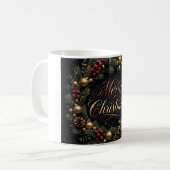 Kerstkrans Koffiemok (Voorkant links)