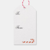 Kerstkrans Koor Diagonale Cadeaubijsluiter Cadeaulabel (Achterkant)