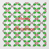 Kerstkrans Kunst Raamsticker (Vel)