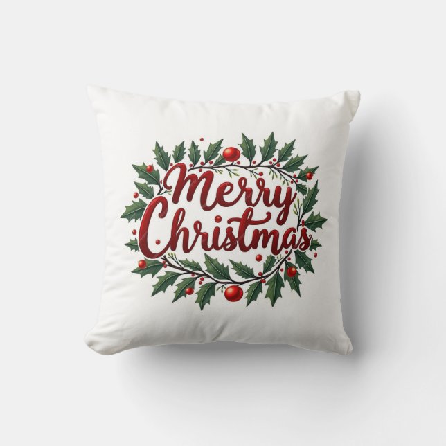Kerstkrans Kussen  (Voorkant)
