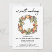 Kerstkrans Maakfeest Rood Geruit Kaart (Voorkant)