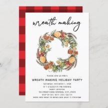 Kerstkrans Maakfeest Rood Geruit