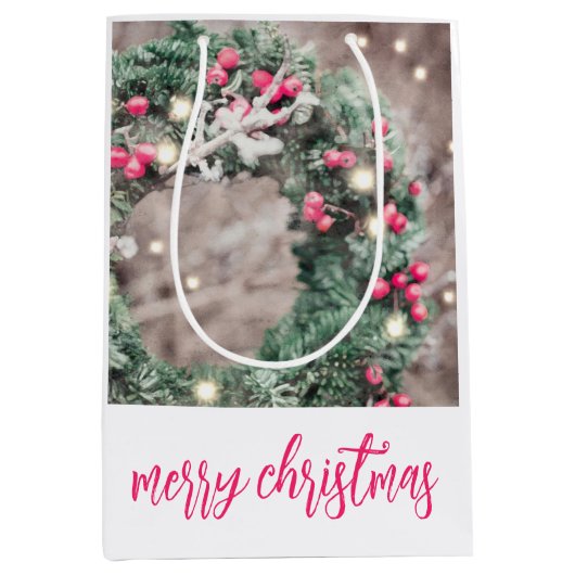 Kerstkrans Medium Cadeauzakje (Voorkant)
