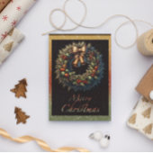 Kerstkrans met Bells Holiday Greeting Kaart