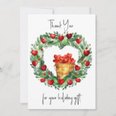 Kerstkrans met Bucket of Hearts Feestdagenkaart (Voorkant)