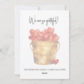 Kerstkrans met Bucket of Hearts Feestdagenkaart (Achterkant)