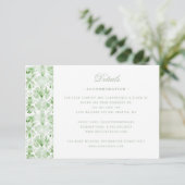 Kerstkrans met Candy Cane Bow Details Bedankkaart (Staand voorkant)