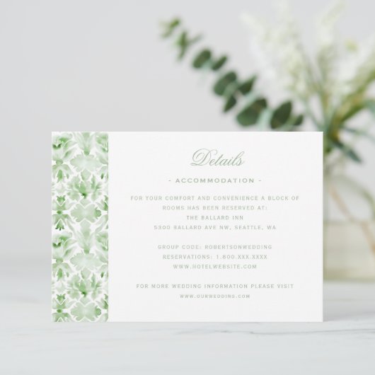 Kerstkrans met Candy Cane Bow Details Bedankkaart (Staand voorkant)