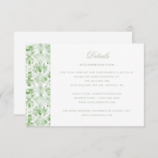 Kerstkrans met Candy Cane Bow Details Bedankkaart (Voorkant / Achterkant)