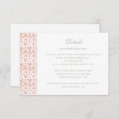 Kerstkrans met Candy Cane Bow Details Bedankkaart (Voorkant / Achterkant)