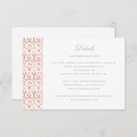 Kerstkrans met Candy Cane Bow Details Bedankkaart (Voorkant / Achterkant)