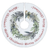 Kerstkrans met groene vakantie geborsteld kerstboom rok (Voorkant)