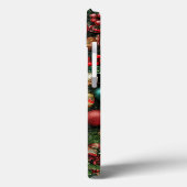 Kerstkrans met kardinaalvogel Case-Mate iPhone case (Achterkant / Links)