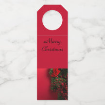 kerstkrans met rode bessen