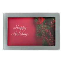 kerstkrans met rode bessen   