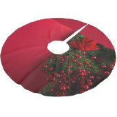 kerstkrans met rode bessen kerstboom rok (Gekanteld)