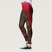kerstkrans met rode bessen leggings (Links)