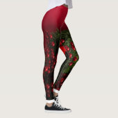 kerstkrans met rode bessen leggings (Rechts)